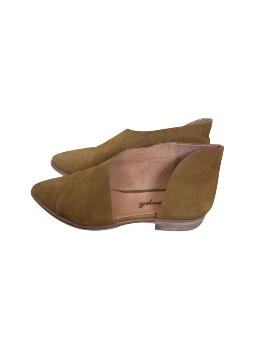 Free People Royale Flats Brown Suede Leather Women's Size 6 Boho Casual Festival